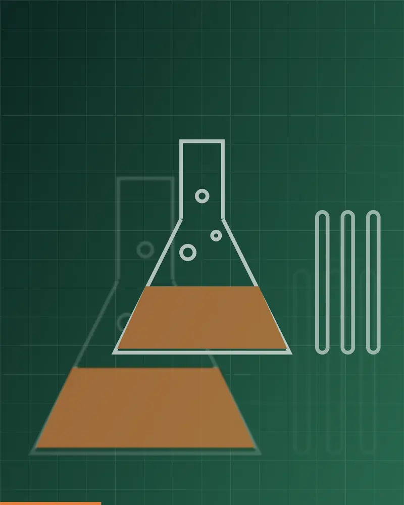 Chemical titration at the analysis bench
