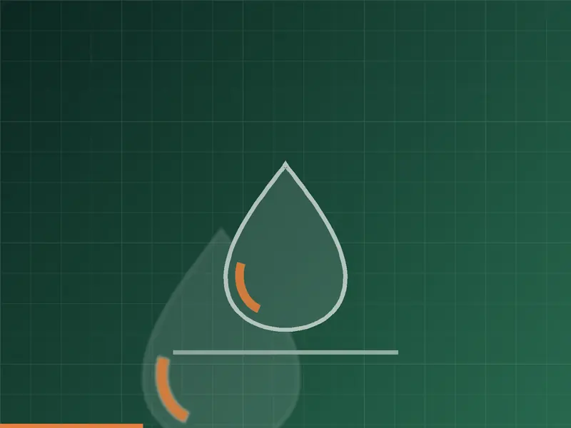 Water droplet representing water quality testing services